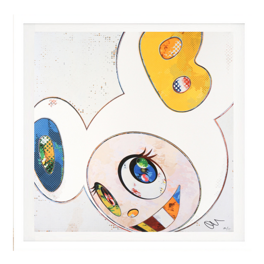 Takashi Murukani ‘And Then X6 - White The Superflat Method, Blue And Yellow Ears’ 2013